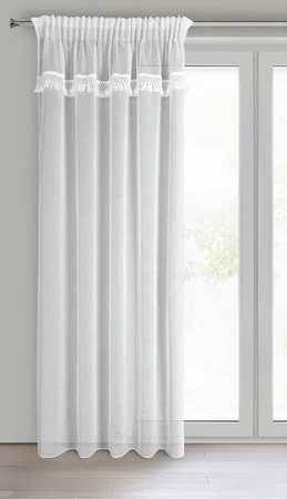 FIRANA GOTOWA KIRA 1 NA TAŚMIE 140 X 270 CM BIAŁY