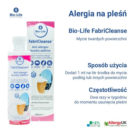 Bio-Life FabriCleanse, Antyalergiczny dodatek do prania, 300ml