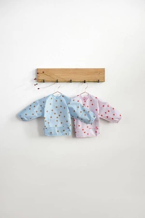 Lassig Zestaw śliniaków z długim rękawem 6m+ Happy Rascals Smile sky blue