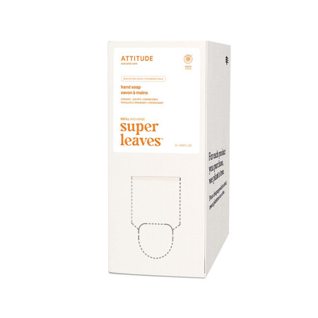 Attitude SUPER LEAVES™, Zapas mydła do rąk w płynie, Liście pomarańczy, 2 L