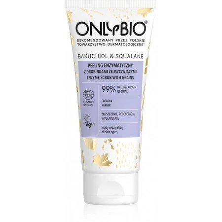 OnlyBio peeling enzymatyczny z drobinkami złuszczającymi do twarzy - 75 ml Bakuchiol&Skwalan