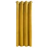 ZASŁONA GOTOWA D91 ROSA 140 X 250 CM MUSZTARDOWY