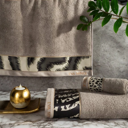 Komplet Ręczników Eva 24 46 x 36 x 7 cm, Ciemnobeżowy