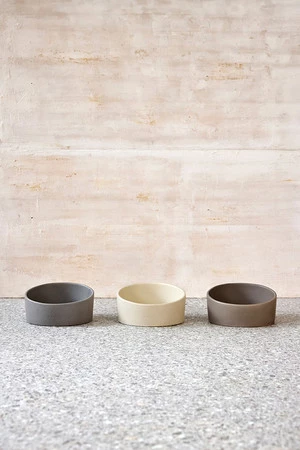 PALOPA Miska dla psa porcelanowa Cali taupe