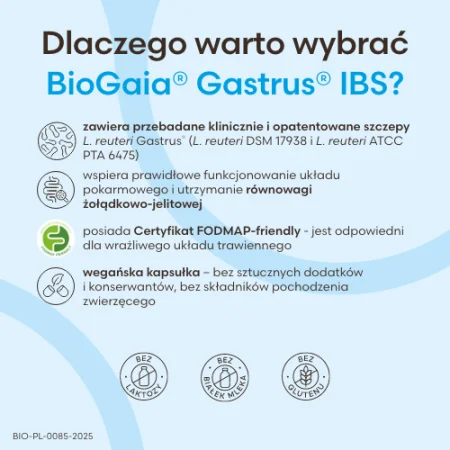 BioGaia Gastrus IBS L. reuteri Gastrus® 60 kaps.