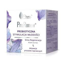 AVA PRORENEW KREM NA NOC PROBIOTYCZNA STYMULACJA MŁODOŚCI, 50ml  - AVA
