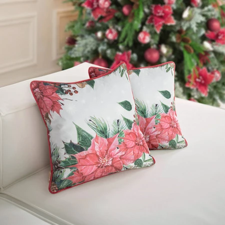 POSZEWKA ŚWIATECZNA JINGLE37 45 X 45 CM RÓŻOWY