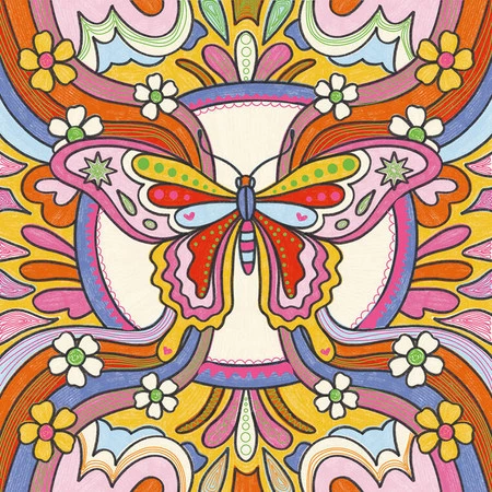 Janod Zestaw kreatywny Kontury i brokatowe wzory Kraina snów 8+