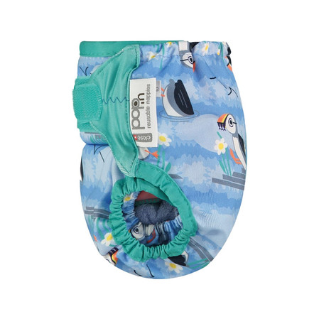 Close, Pop-in AI2, Pielucha wielorazowa zapinana na rzepy, Blue Puffin