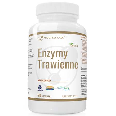 Progress Labs  Enzymy Trawienne  Multicomplex  Digezyme  90 Kaps.