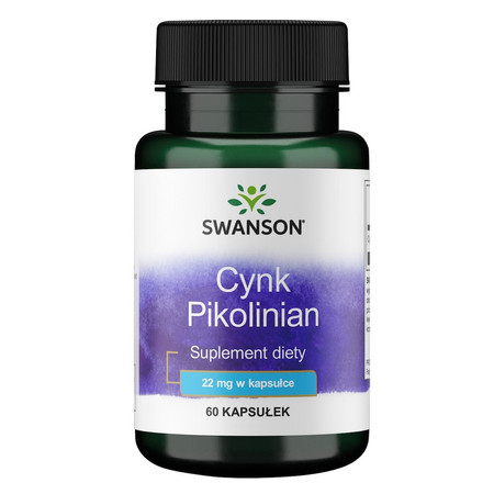 Swanson − Cynk pikolinian 22 mg − 60 kaps.