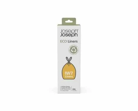 JJ - Worki na śmieci 20 sztuk, 20l, szary, Eco