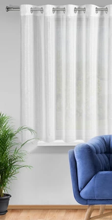 FIRANA GOTOWA EMMA 290 X 145 CM BIAŁY