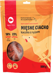 Maced Mięsne Ciacho Kostki Kaczka z Ryżem - przysmak dla psa - 500g