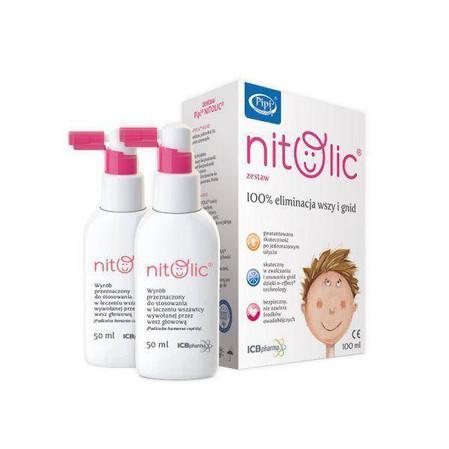Pipi NITOLIC® Spray przeciw wszawicy 100 ml + grzebień – kompleksowy zestaw do usuwania wszy i gnid