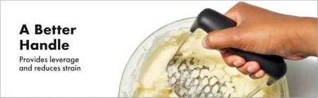 OXO-Praska do ziemniaków stal, czarna, Good Grips