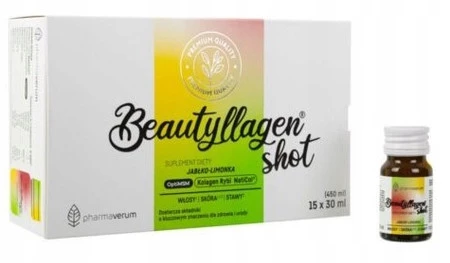 Beautyllagen Shot Kolagen smak jabłko i limonka 30ml x 15 szt