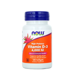 Now Foods Vitamina D-3 4000 j.m. Witamina D3 120 kaps.