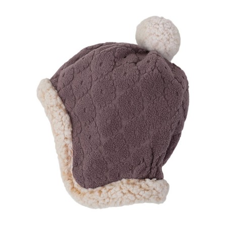 Lodger Dwuwarstwowa zimowa czapeczka z polaru wrzosowa Fleece Mauve 1-2 l