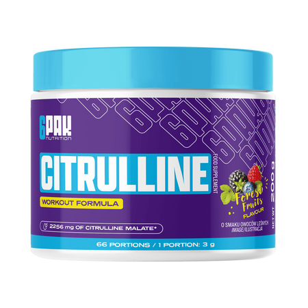 6PAK CITRULLINE Jabłczan Cytruliny 200g smak owoce leśne