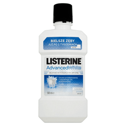 Johnson & Johnson − Listerine Advanced White, płyn do płukania jamy ustnej − 500 ml