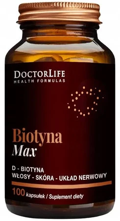 Biotyna Max D-Biotyna 5mg suplement diety 100 tabletek