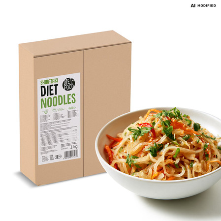 MAKARON (KONJAC) SHIRATAKI NOODLES 1 kg - DIET-FOOD