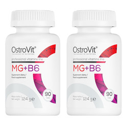 Zestaw 2x OstroVit Mg + B6 90 tabl.
