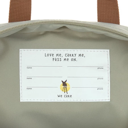 Lassig Plecak mini kwadratowy Little Gang Light khaki