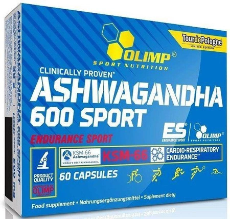 Olimp - Ashwagandha 600 sport - 60 kaps