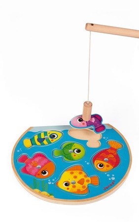 Janod Puzzle z magnesami Szybkie rybki z wędką