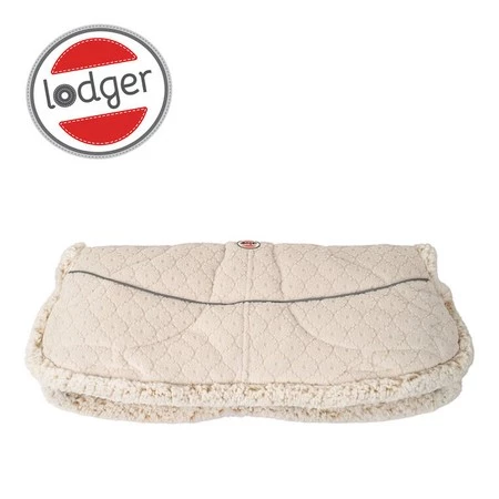 Lodger Polarowa mufka do wózka jasnobeżowa Fleece Birch