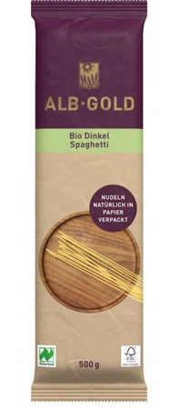 MAKARON (ORKISZOWY) SPAGHETTI BIO 500 g - ALB-GOLD