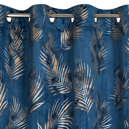 ZASŁONA GOTOWA GLORIA 140 X 250 CM GRANATOWY