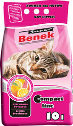 Super BENEK Compact Active Cytrusowa świeżość Żwirek 10l