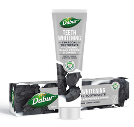 PASTA DO ZĘBÓW WYBIELAJĄCA WĘGLOWA Z PIEPRZEM I IMBIREM 100 ml - DABUR