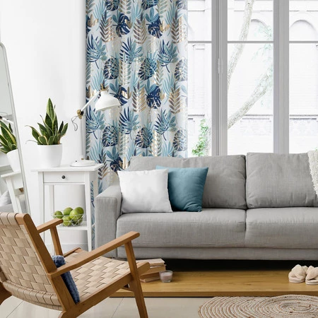 ZASŁONA GOTOWA MALTA 140 X 250 CM GRANATOWY