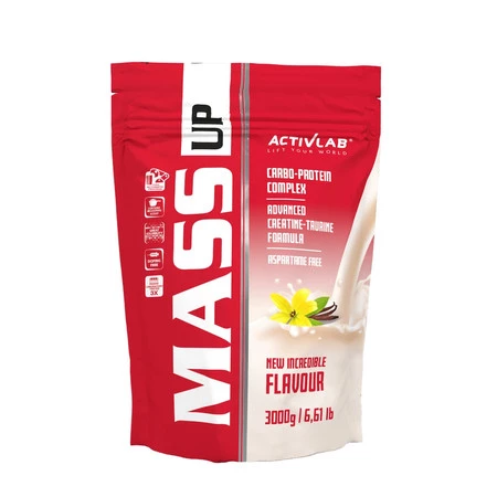 ActivLab MASS UP Gainer na masę 3000g smak vanilla