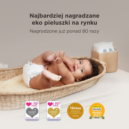 Kit & Kin, Pieluszki Jednorazowe 6 Junior (15 kg+), Piesek/Pingwinek, 24 szt.