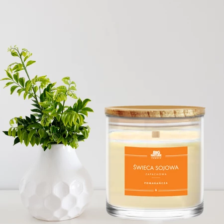 Big Nature Świeca Sojowa POMARAŃCZA 150 g