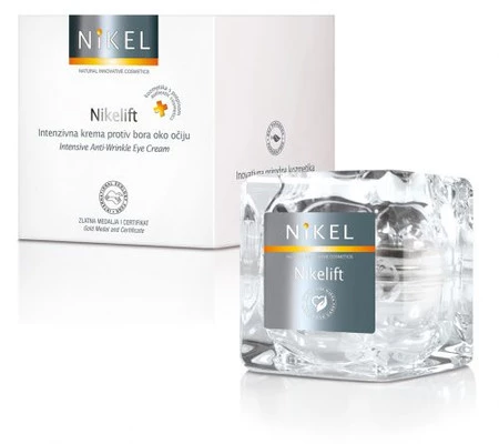 NIKEL, NIKELIFT Przeciwzmarszczkowy Krem pod oczy z Pomarańczą, kwiatem Immortelle, olejkiem sezamowym i wit. E, 15ml