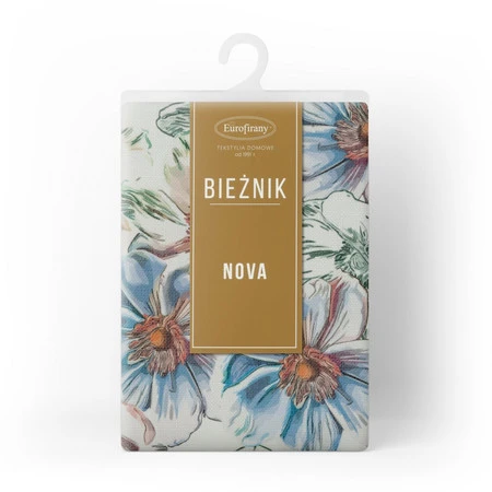 OBRUS FLORE 7 40 X 140 CM BIAŁY