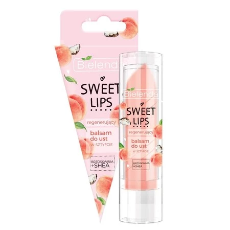 Bielenda Sweet Lips Balsam do ust regenerujący - Brzoskwinia i Masło Shea  3.8g