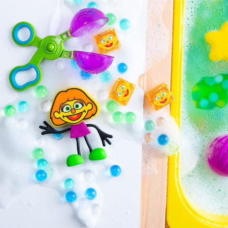 Glo Pals, Kostki sensoryczne świecące w wodzie - Julia, 4 szt.