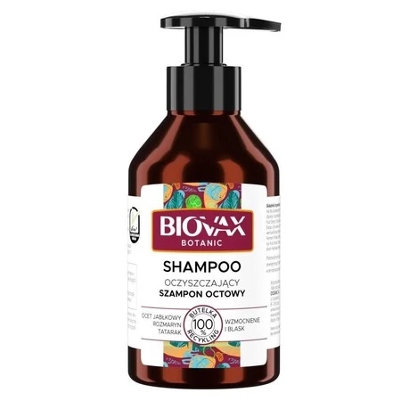 Lbiotica Biovax Botanic Shampoo − Oczyszczający szampon octowy − 200 ml
