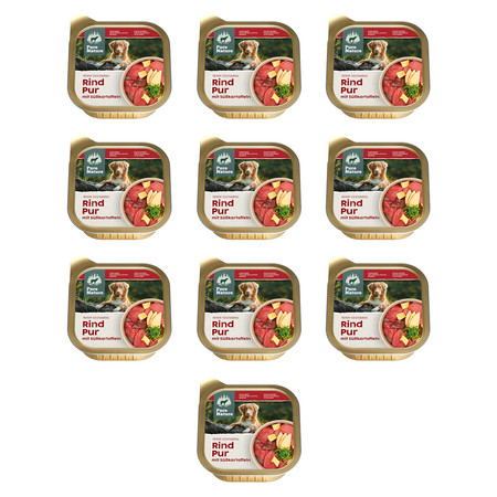 PURE NATURE DOG Rind Pur - wołowina z batatami i jabłkami dla dorosłych psów (150g)