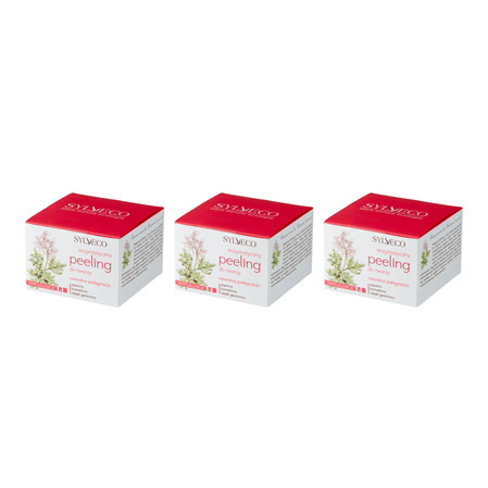 Zestaw: 3x Sylveco - Enzymatyczny peeling do twarzy - 75 ml
