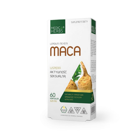 Medica Herbs Maca 620mg na wsparcie aktywności seksualnej 60 kaps.