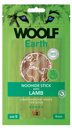 WOOLF Earth Noohide Stick S Lamb 90g – gryzak z jagnięciną dla psa