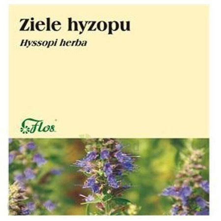 Flos Hyzop Ziele 50G Łagodzi Objawy Przeziębienia